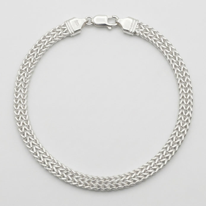 Double Foxtail Chain Bracelet