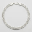 Double Foxtail Chain Bracelet