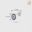 Sparkling Evil Eye Pendant & Studs (Small)