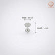 Cluster Round Stud Earrings