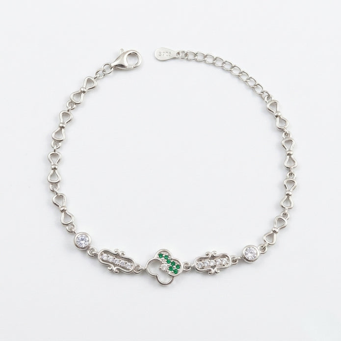 Emerald Charm Bracelet