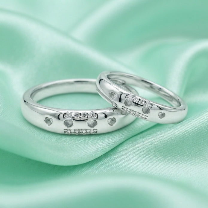 Heartline Couple Ring