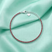 Crimson Tennis Bracelet