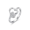 Twin Hearts Ring