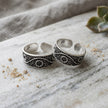 Silver Spiral Toe Ring