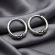 Oxidised Bali Hoops