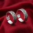 Silver Swirl Toe Ring