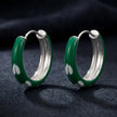 Verdant Petal Hoops