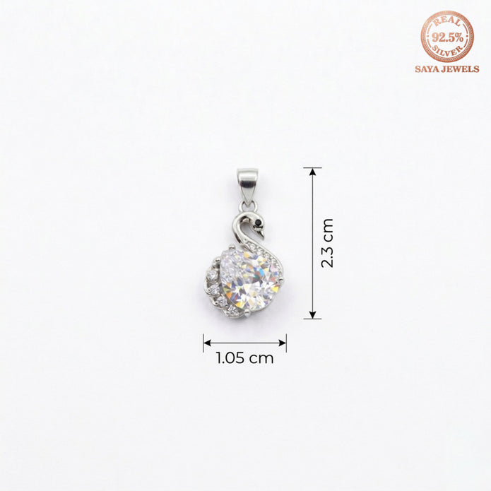 Sterling Swan Pendant
