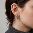 Onyx Hexagonal Hoops