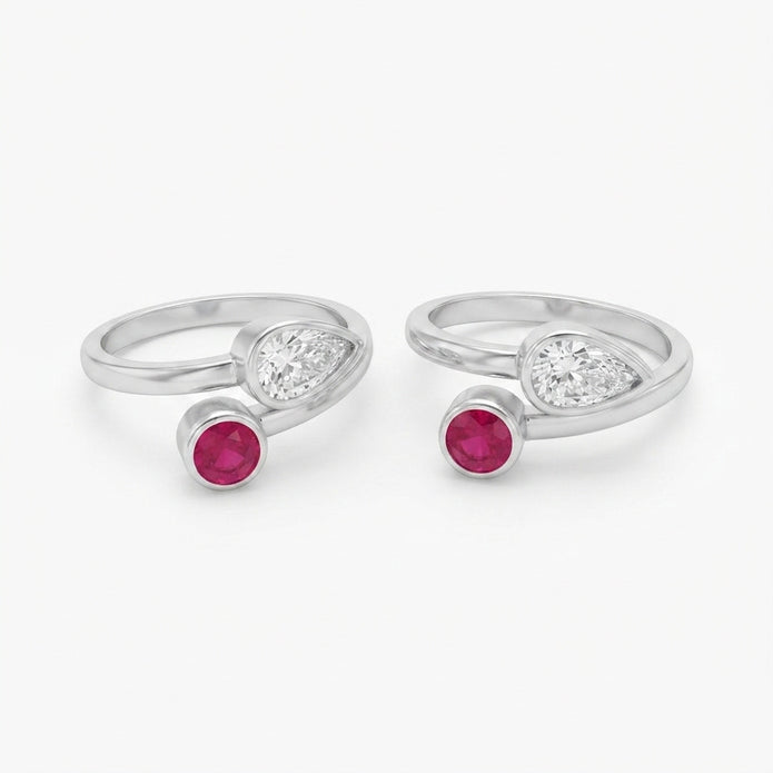Rose  Radiance Toe Ring