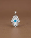 Hamsa Evil Eye Pendant