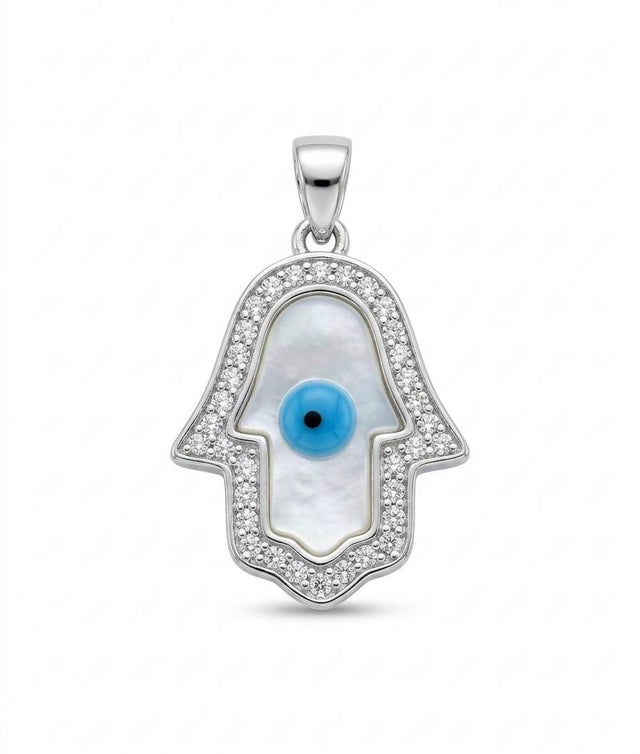 Hamsa Evil Eye Pendant