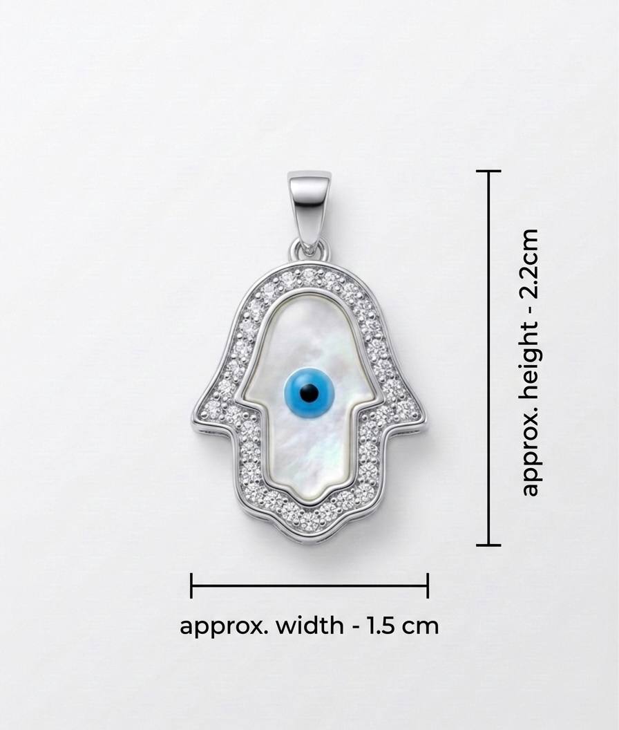 Hamsa Evil Eye Pendant