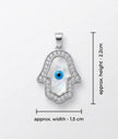 Hamsa Evil Eye Pendant