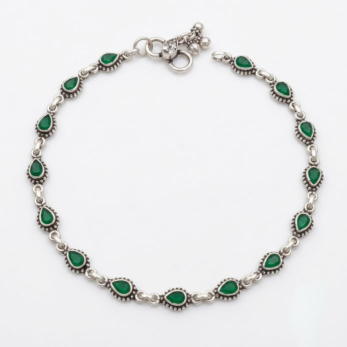 Emerald Grace Anklet