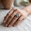 Royal Pearl Blossom Ring