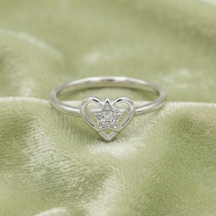 Starlit Heart Ring
