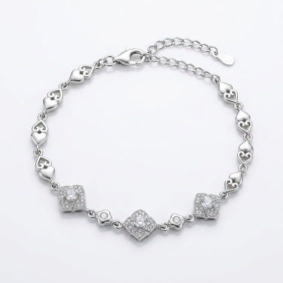 Sterling Heart Bracelet