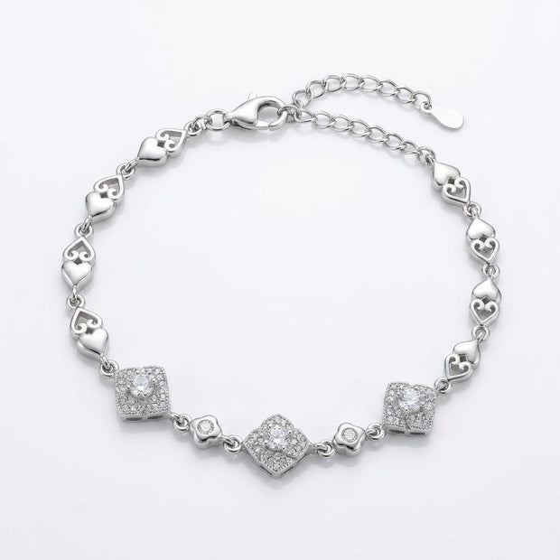 Sterling Heart Bracelet