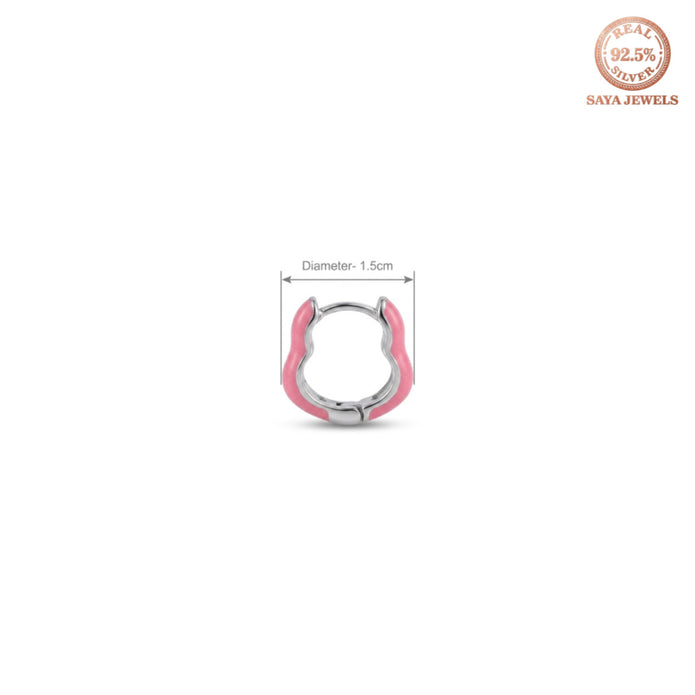 Pink Kitten Hoops