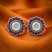 Ruby Flower Toe Ring