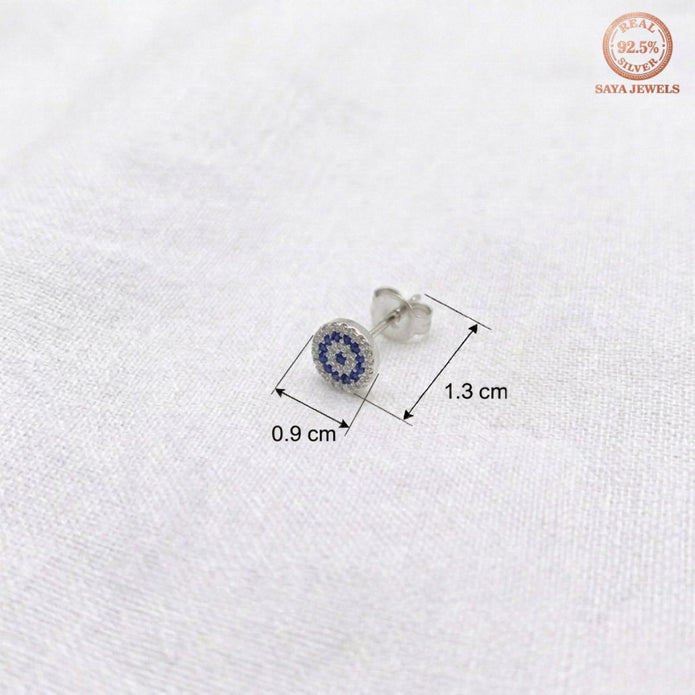 Sparkling Evil Eye Pendant & Studs (Large)