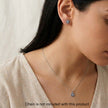 Sparkling Evil Eye Pendant & Studs (Medium)
