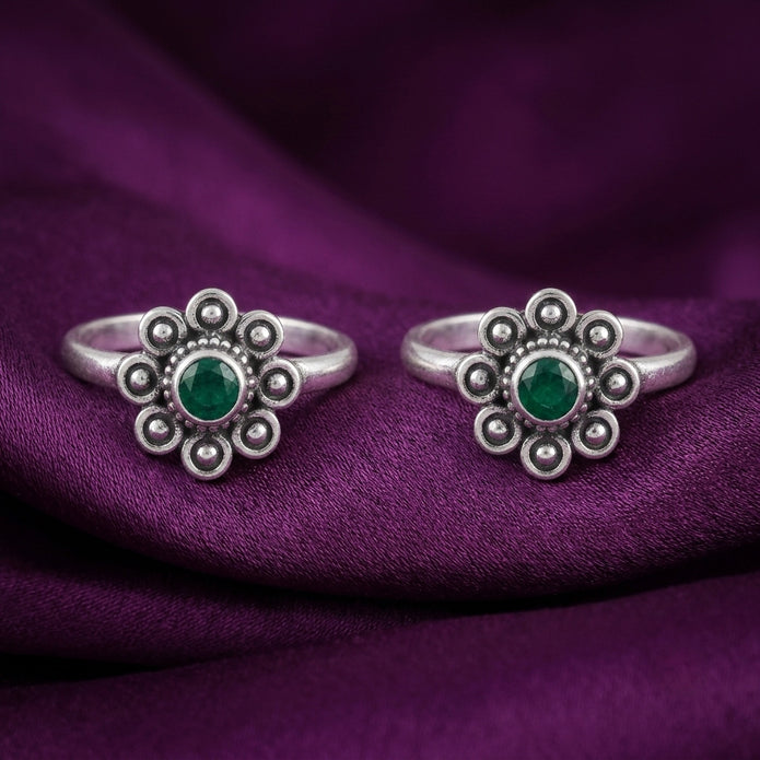 Floral Grace Toe Ring