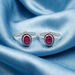 Ruby Blossom Toe Ring