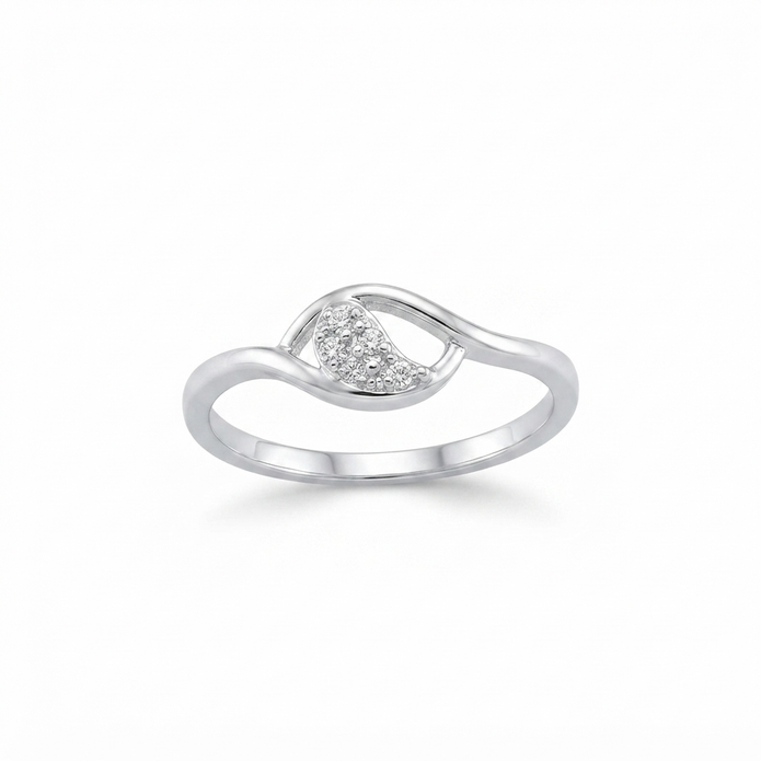 Curved Diamond Ring