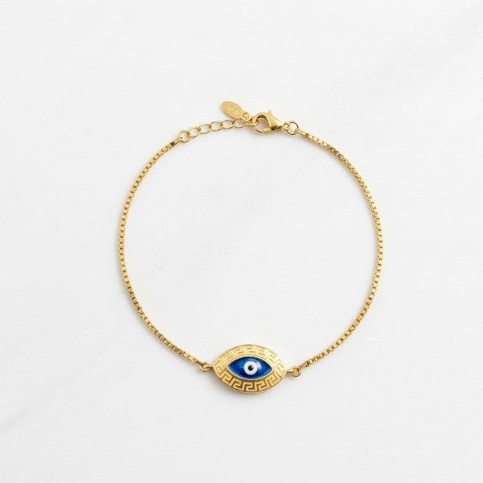Gold Plated Evil Eye Bracelet