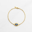 Gold Plated Evil Eye Bracelet