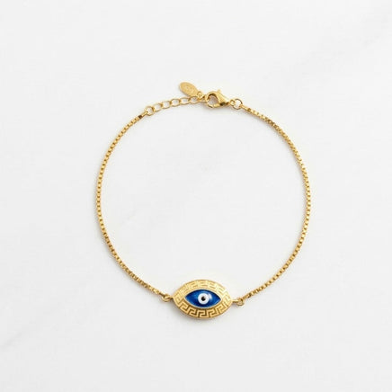 Gold Plated Evil Eye Bracelet