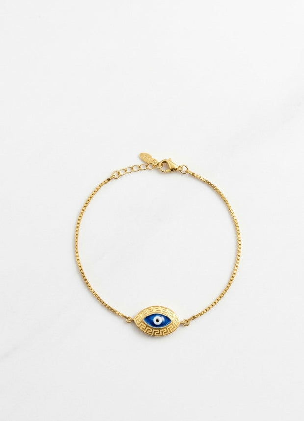 Gold Plated Evil Eye Bracelet