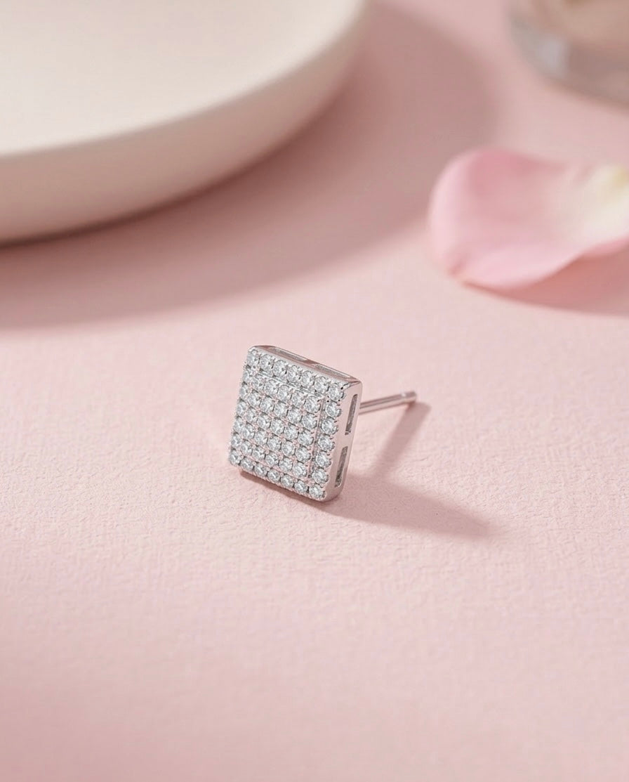 Pave Stud Earrings
