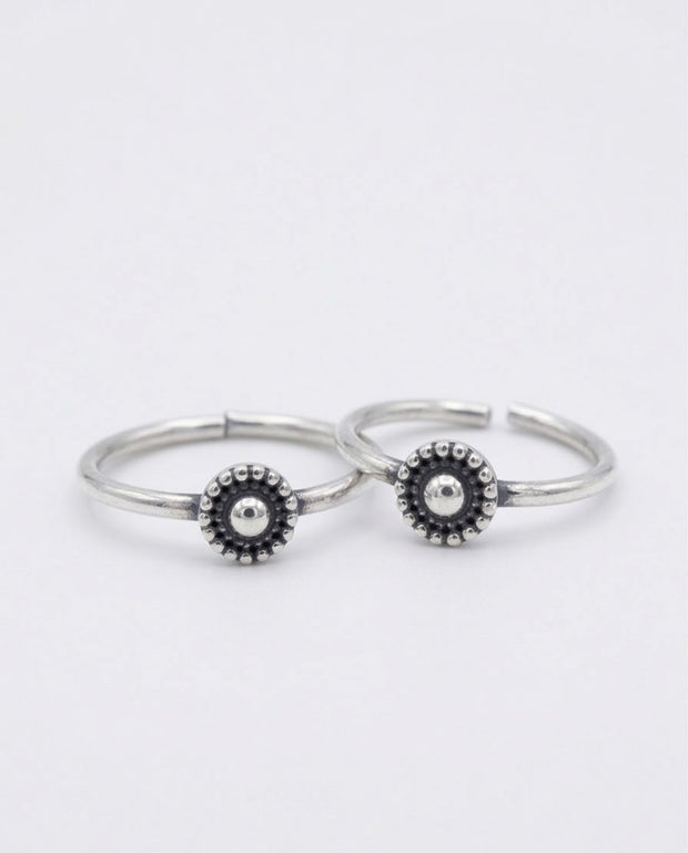Oxidised Toe Rings