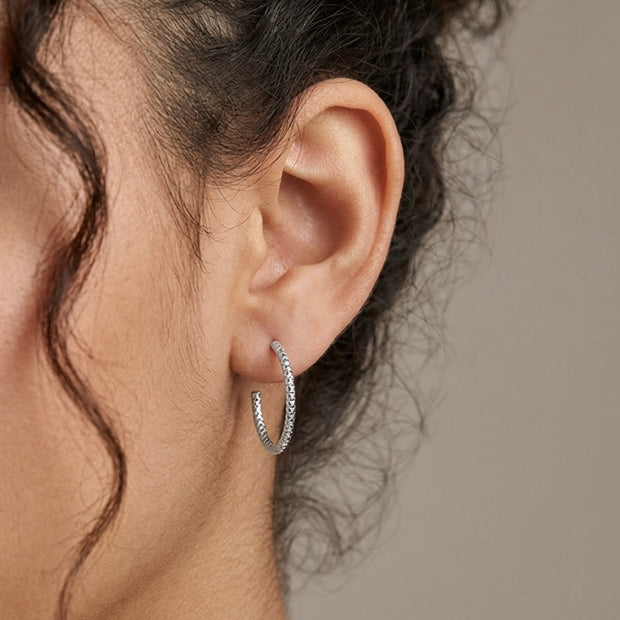 Textured Half Hoop