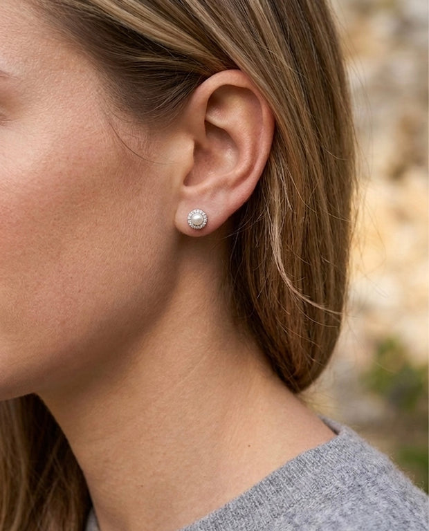 Pearl Silver Studs