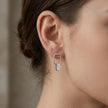 Minimal Geometric Drop Earrings