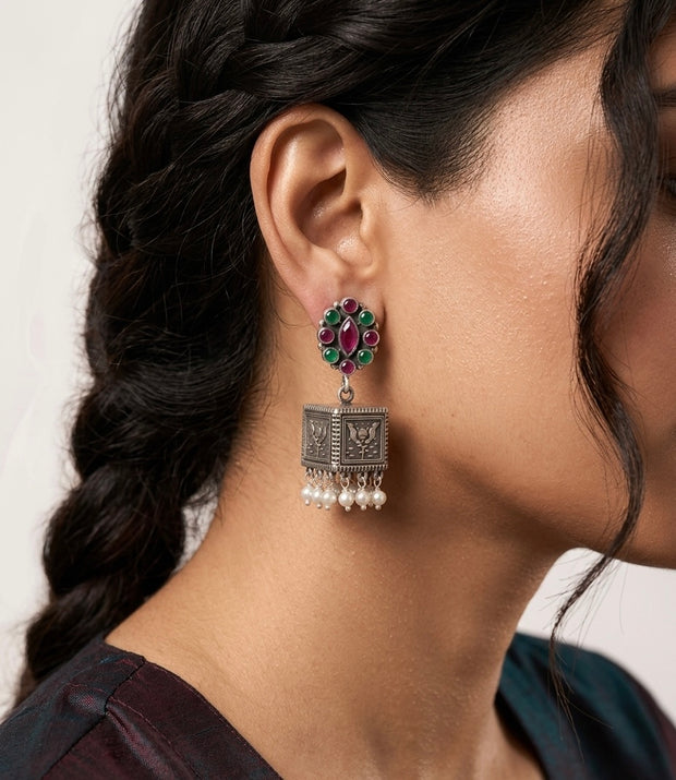 Royal Pearl Drop Jhumka