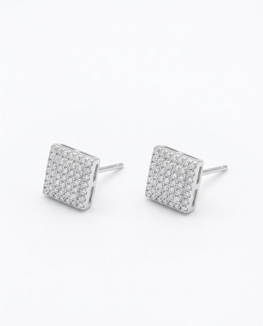 Pave Stud Earrings