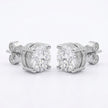 Round Cluster Stud Earrings