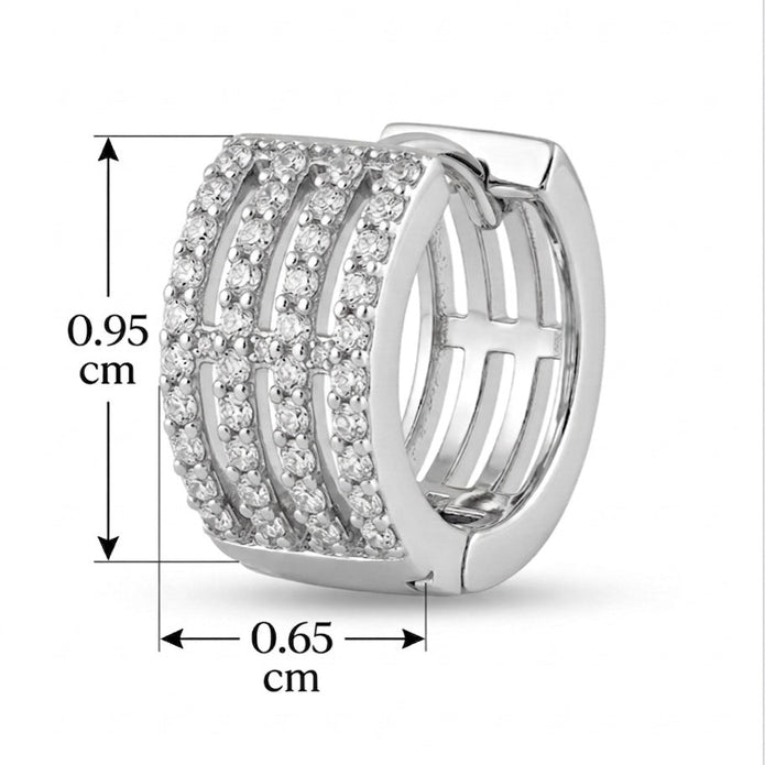 Crystal Layered Hoop