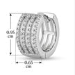 Crystal Layered Hoop
