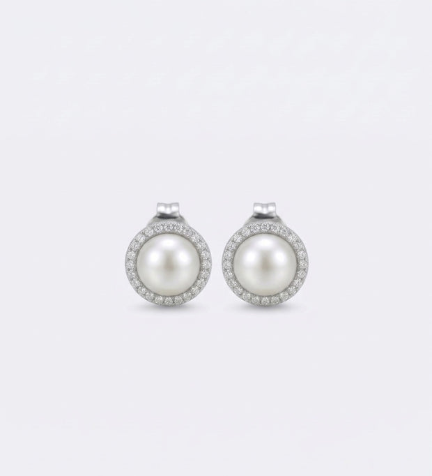 Pearl Silver Studs