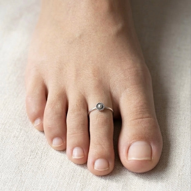 Oxidised Toe Rings