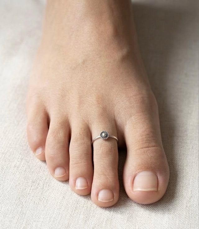 Oxidised Toe Rings