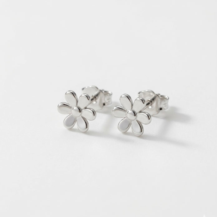 Flower-Shaped Stud Earrings