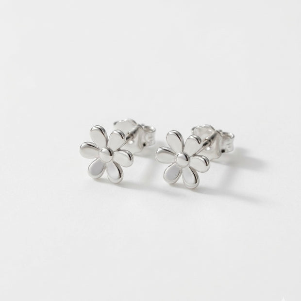 Flower-Shaped Stud Earrings